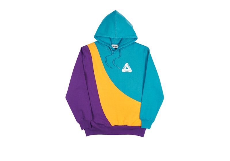 Palace Sweeper Hood Teal/Gold/Purple