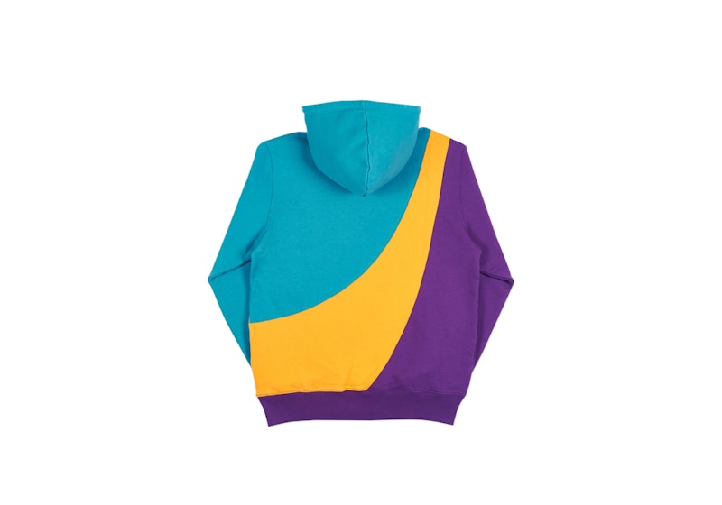 Palace Sweeper Hood Teal/Gold/Purple