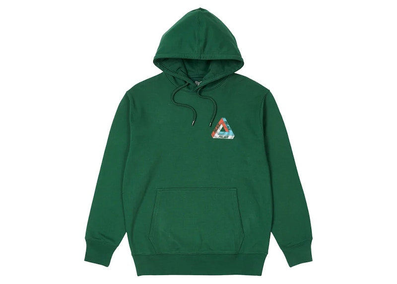 Palace Swirl Tri-Ferg Hood Green