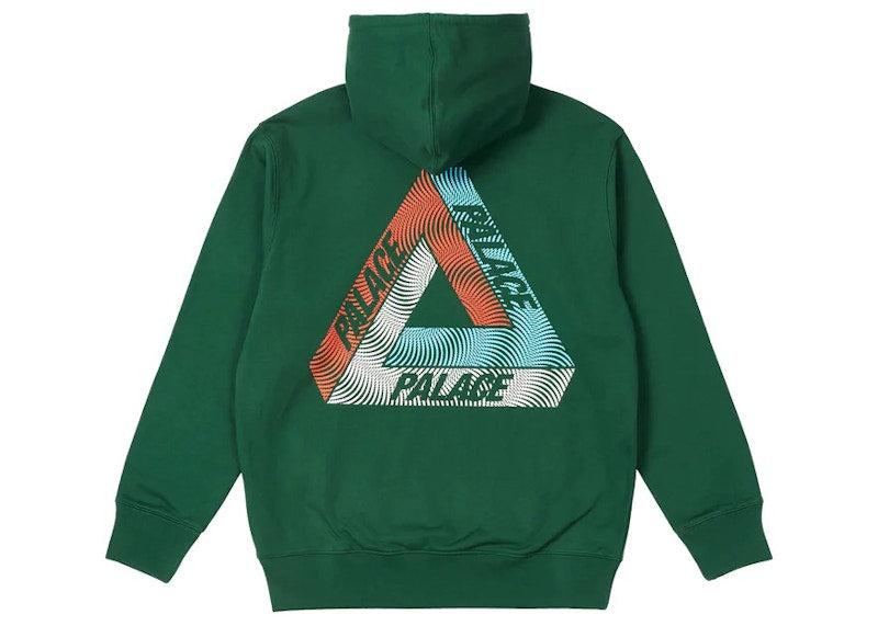 Palace Swirl Tri-Ferg Hood Green