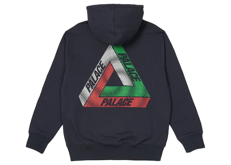 Palace Swirl Tri-Ferg Hood Navy