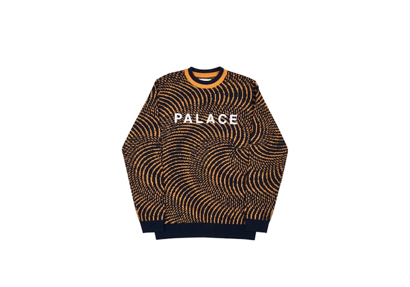 Palace Swirly Wurly Knit Black/Orange