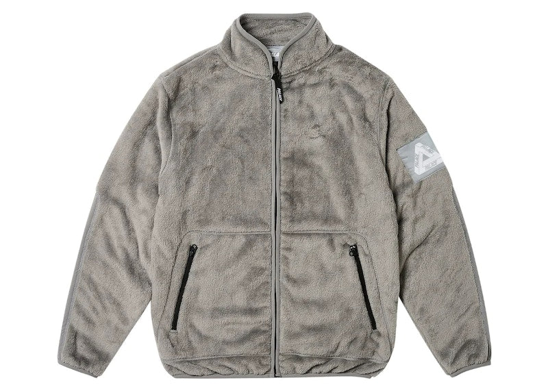 Palace Tech Fleece Funnel Light Grey