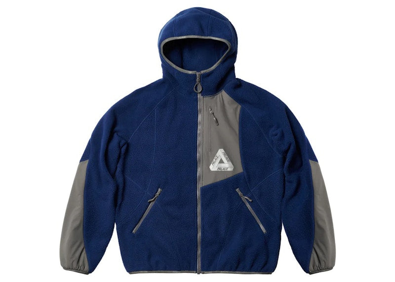 Palace Therma Hooded Fleece Jacket Blue