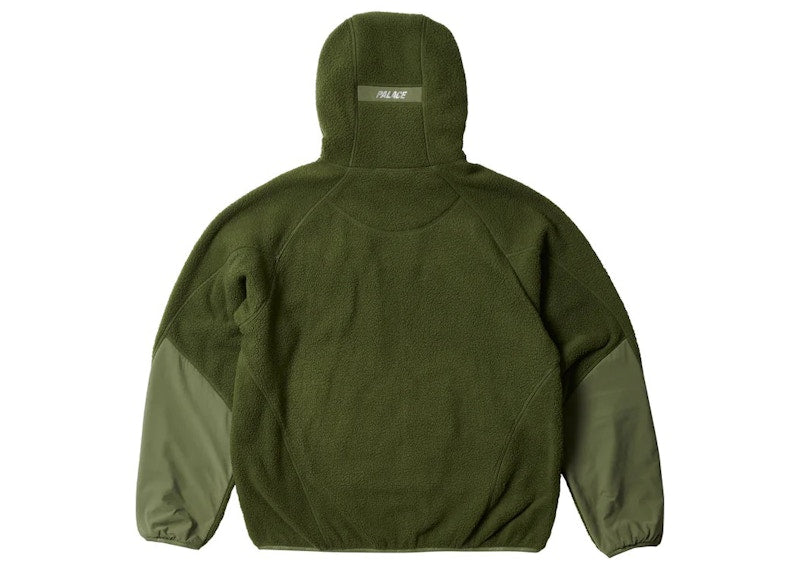 Palace Therma Hooded Fleece Jacket Olive