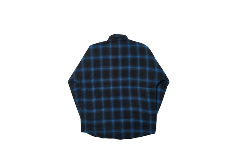 Palace Therma Yak Thinsulate Overshirt Blue Plaid