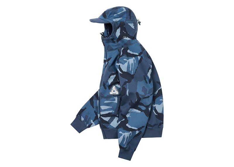 Palace Thermal Bonded Cap Hood (FW24) Blue DPM