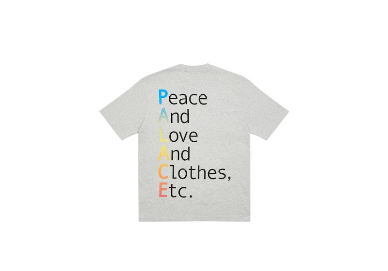Palace This Is What Palace Stands For T-shirt Grey Marl