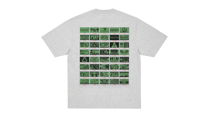 Palace Top Up T-Shirt Grey Marl