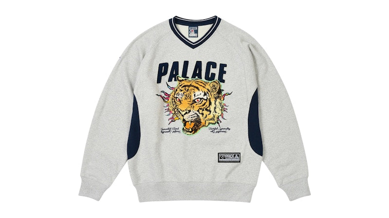 Palace Tora Tora Crew Grey Marl