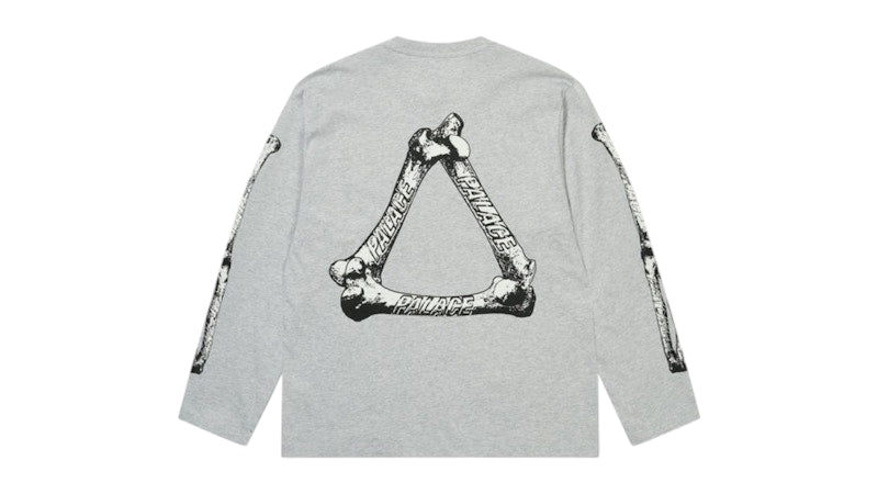 Palace Tri-Bone Longsleeve Grey Marl