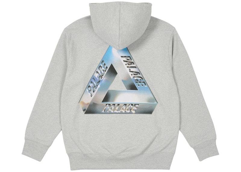 Palace Tri-Chrome Hood Grey Marl