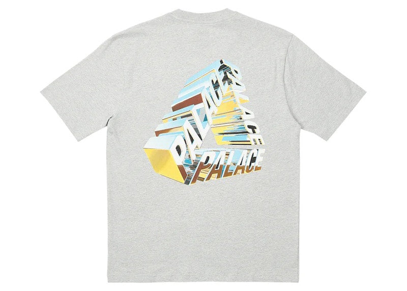 Palace Tri-Chrome T-shirt Grey Marl