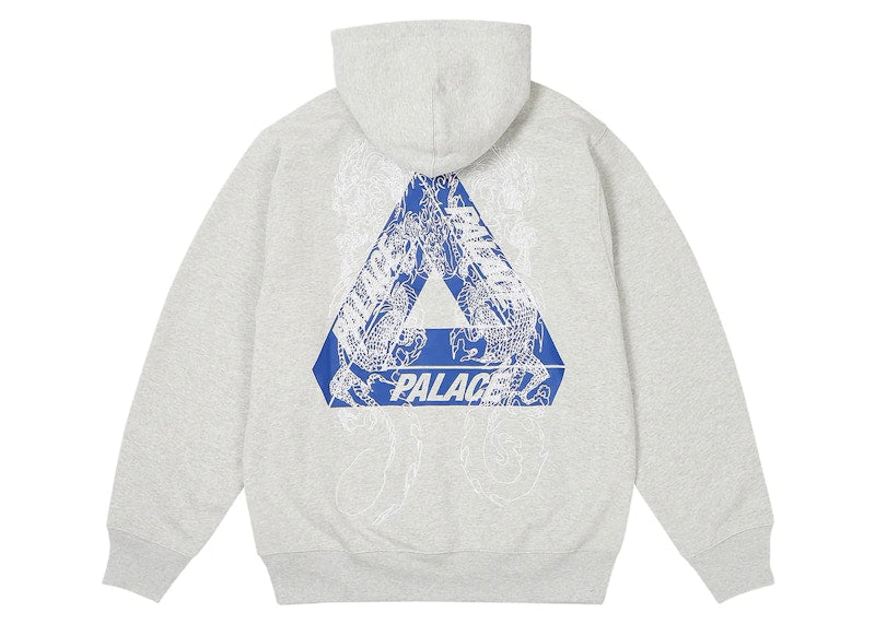 Palace Tri-Dragon Hood Grey Marl