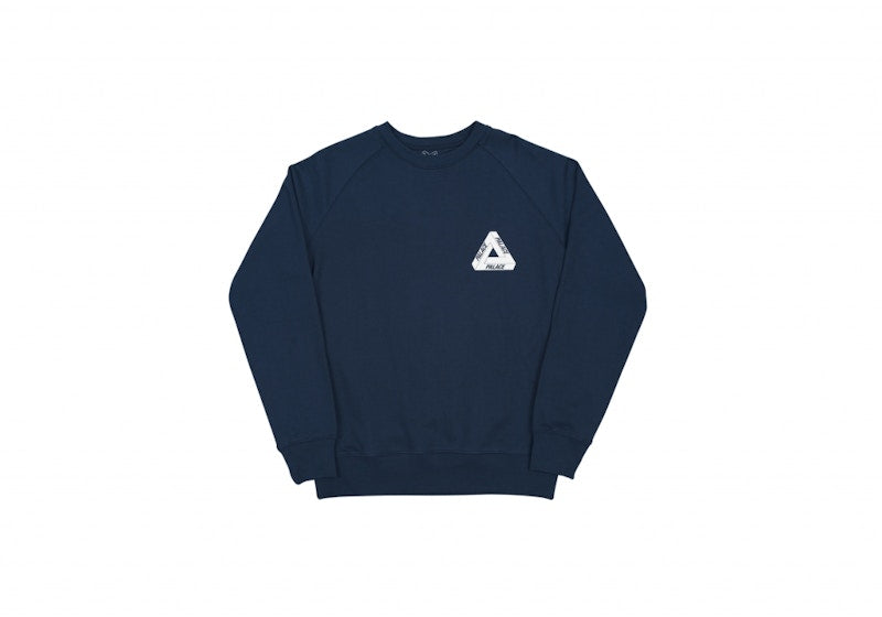 Palace Tri-Ferg Crew Navy
