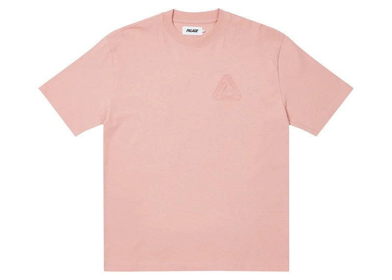 Palace Tri-Ferg Embossed T-shirt Pink