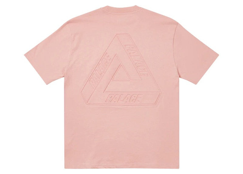 Palace Tri-Ferg Embossed T-shirt Pink