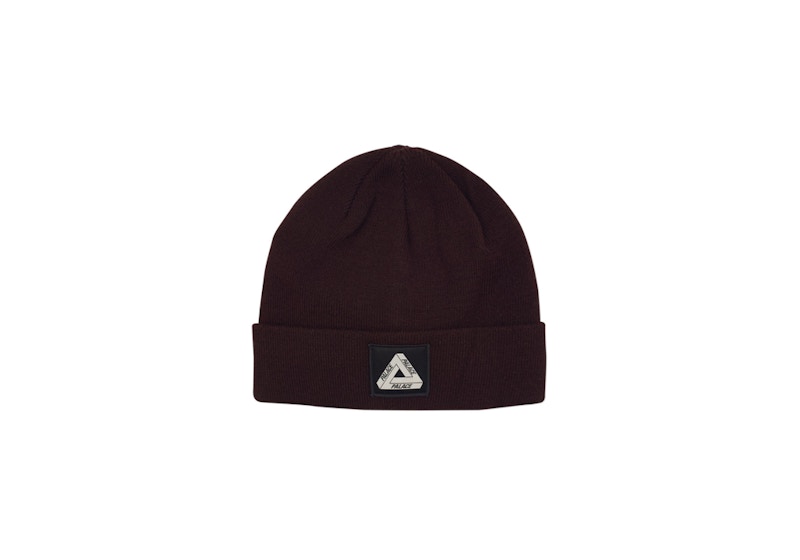Palace Tri Ferg Patch Beanie Wine