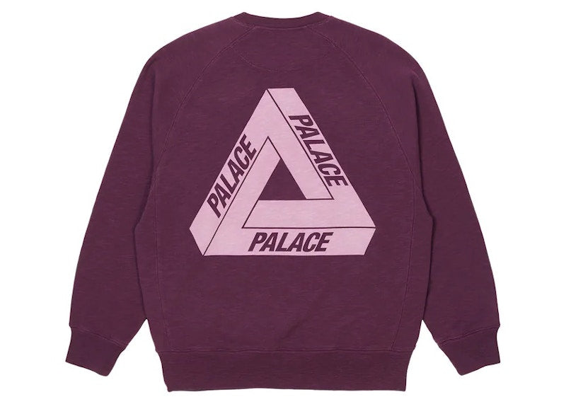 Palace Tri-Ferg Slub Crew Purple