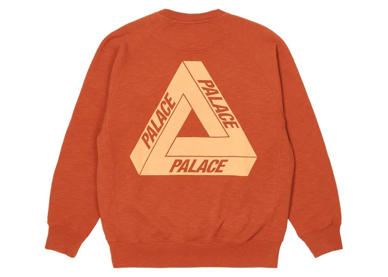 Palace Tri-Ferg Slub Crew Rust