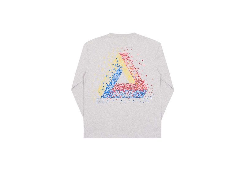 Palace Tri-Flect Longsleeve Grey Marl