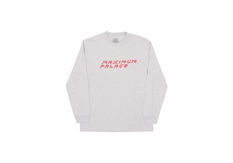 Palace Tri-Flect Longsleeve Grey Marl