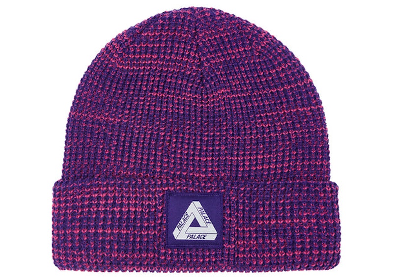 Palace Tri-Freg Patch Beanie Purple