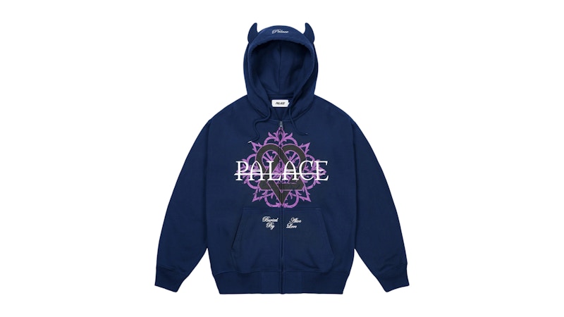 Palace Tri-Gram Hood Navy