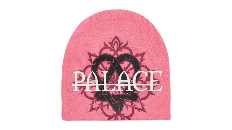 Palace Tri-Gram Nein Cuff Beanie Pink