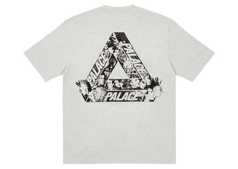 Palace Tri-Heads T-shirt Grey Marl