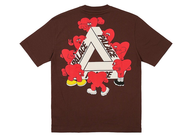 Palace Tri-Hearts T-shirt Nice Brown