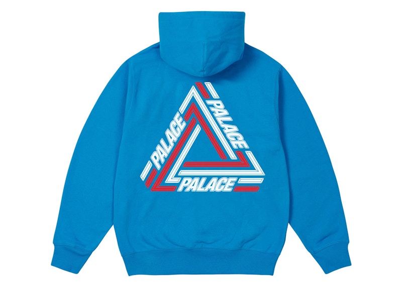 Palace Tri-Line Hood Aquatic Blue