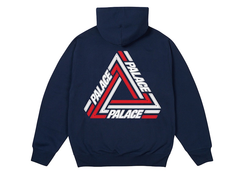 Palace Tri-Line Hood Navy