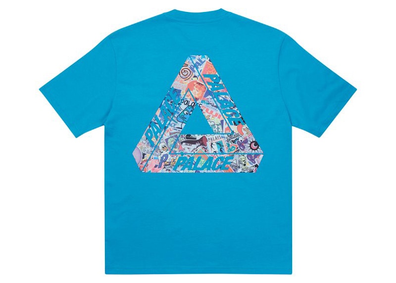 Palace Tri-Sticker Pack T-shirt Petrol Blue