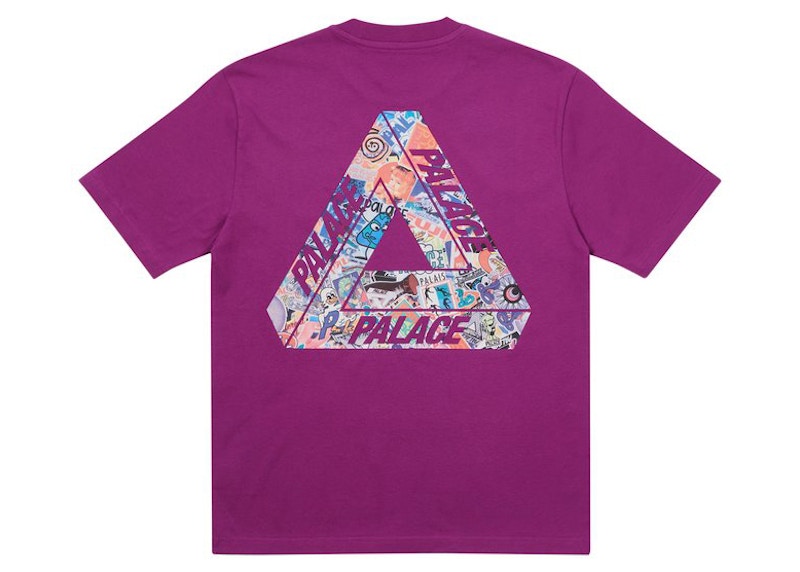 Palace Tri-Sticker Pack T-shirt Plum