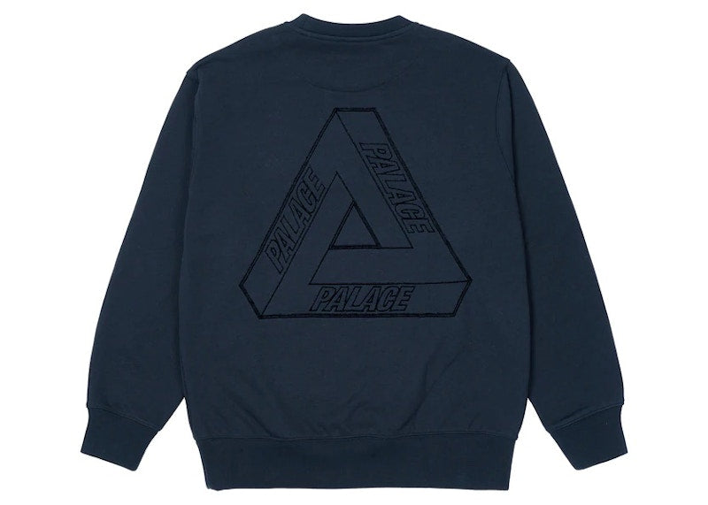 Palace Tri-Stitch Crew Navy