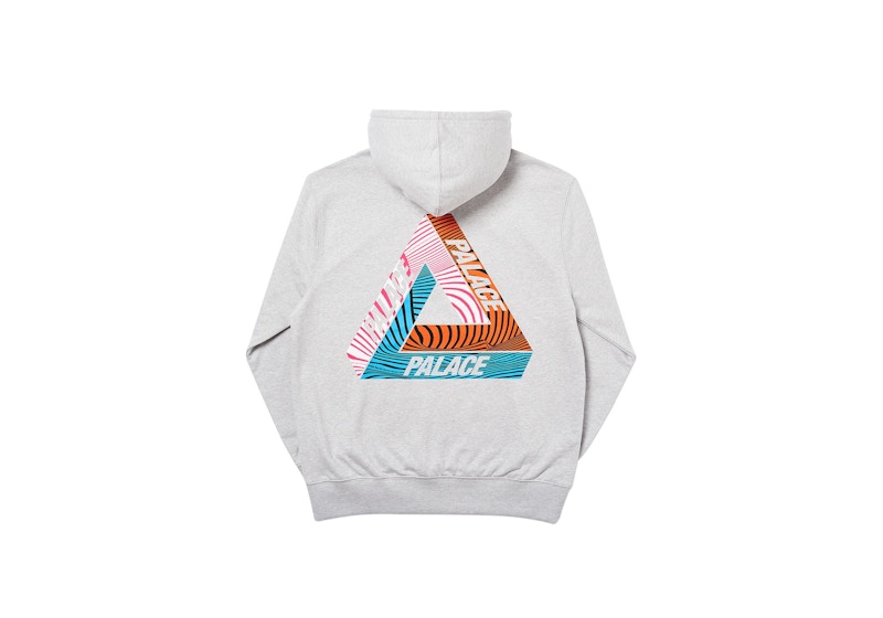 Palace Tri-Tex Hood Grey Marl