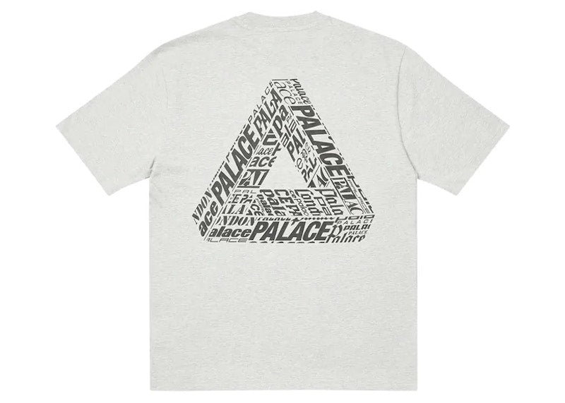 Palace Tri-Text T-Shirt Grey Marl