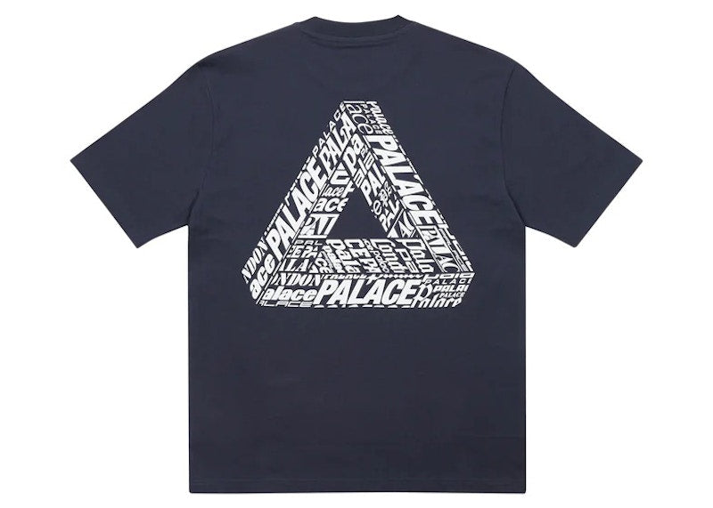 Palace Tri-Text T-Shirt Navy
