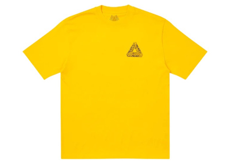 Palace Tri-Text T-Shirt Yellow