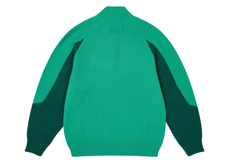 Palace Trial 1/4 Zip Knit Racey Green