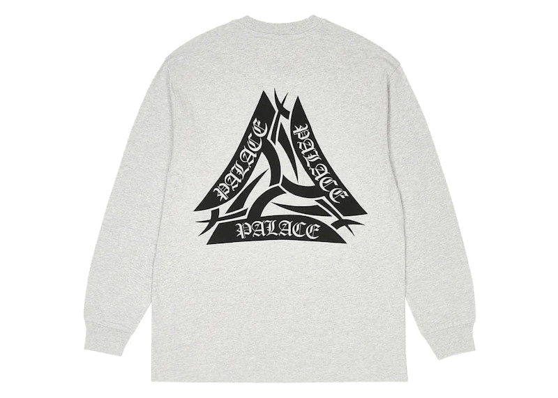 Palace Tribal Tri Longsleeve Grey Marl