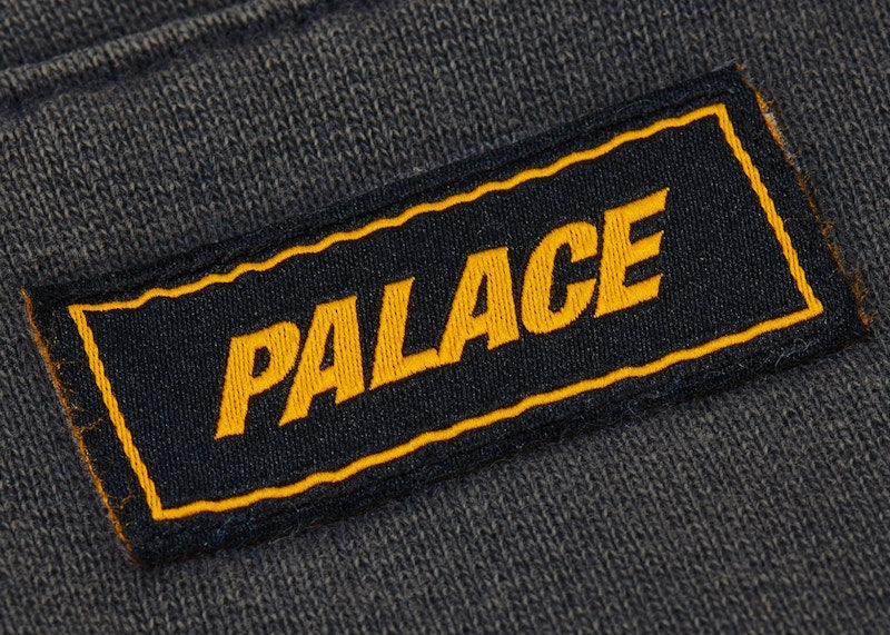 Palace Triple Stitch Zip Hood Pigment Black