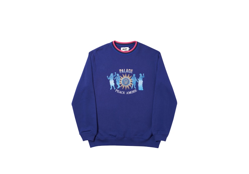 Palace Tripper Rib Crew Purple