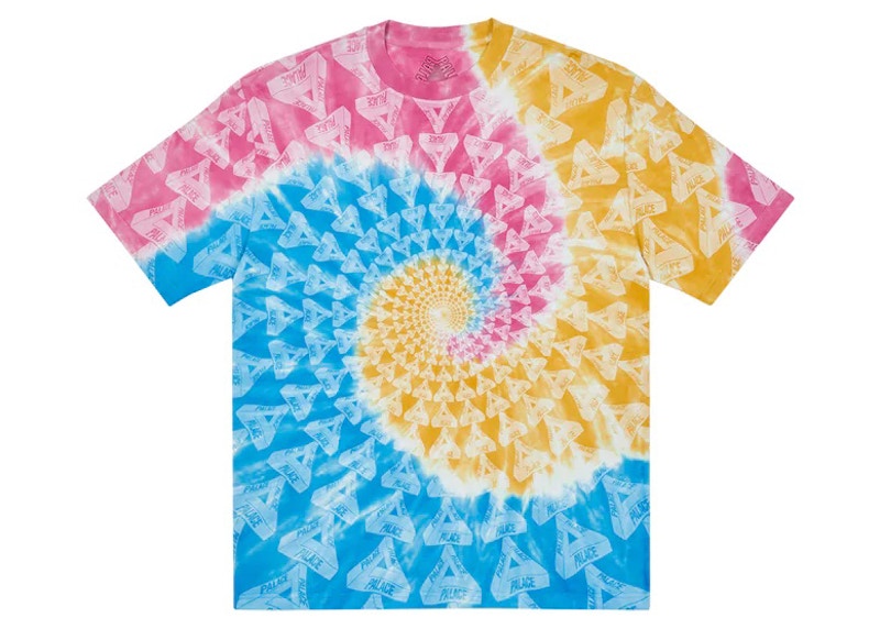 Palace Trippy Tri-Ferg T-shirt Blue Swirl