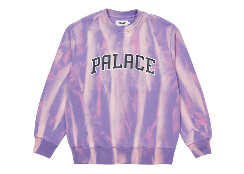 Palace Try-Dye Crew Purple/White