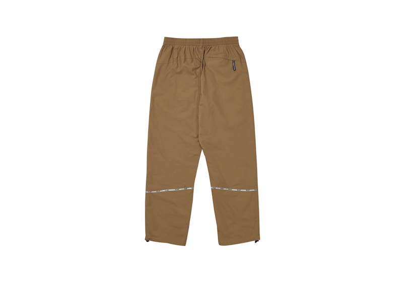 Palace Typo-Wave Shell Joggers Tan
