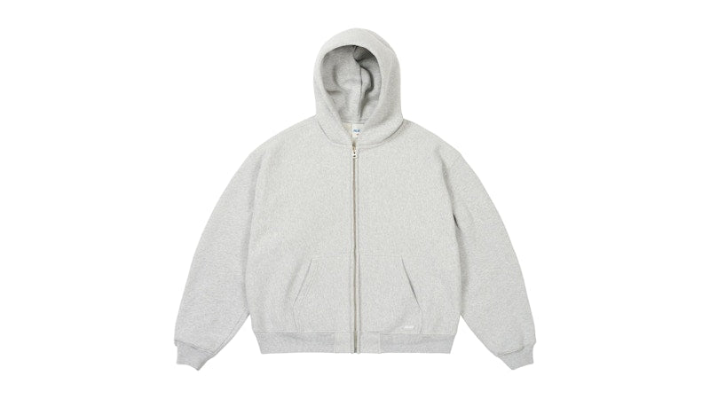 Palace Unisex Zip Hood Grey Marl