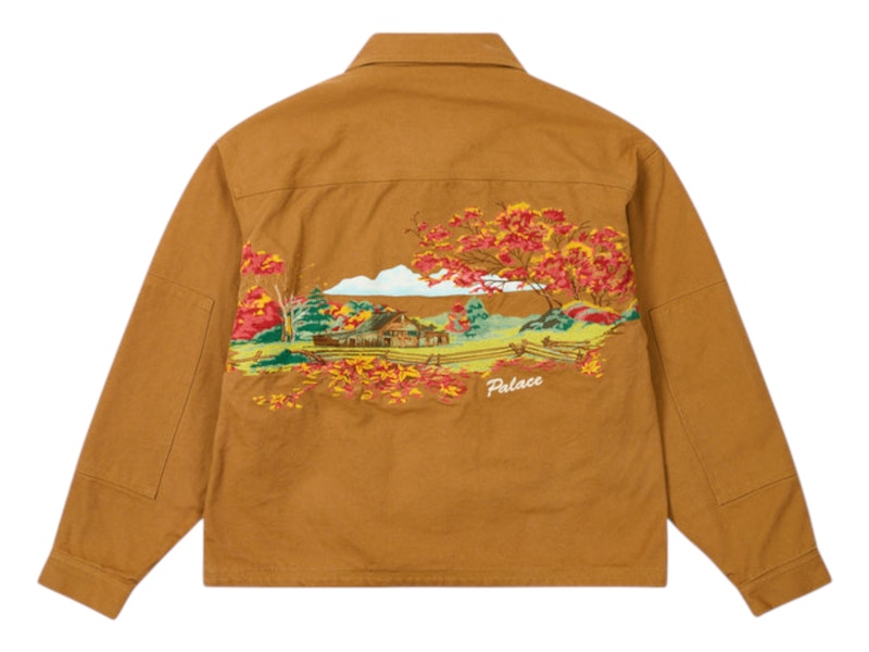 Palace Utility Fleece Jacket Brown