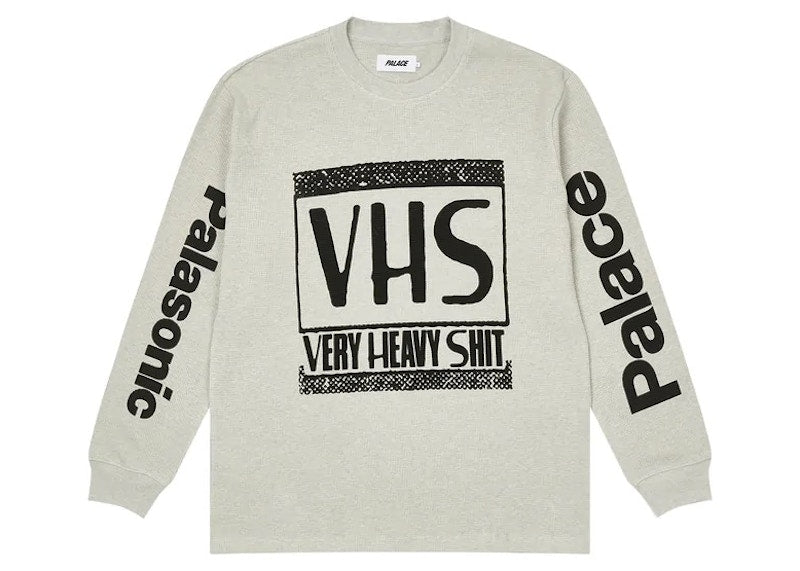 Palace VHS Thermal Longlseeve Top Grey Marl